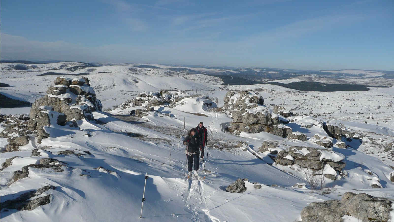 Ski de fond sur le Mont Lozère